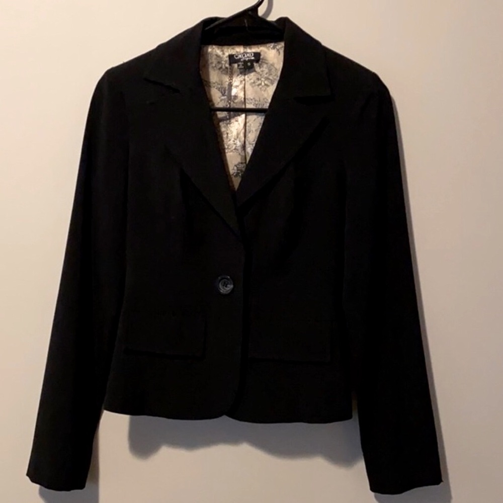 XOXO Blazer, Size: S, Black w/ Silky Cream-Colored Liner (CL-3)